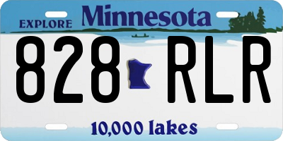 MN license plate 828RLR