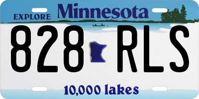 MN license plate 828RLS
