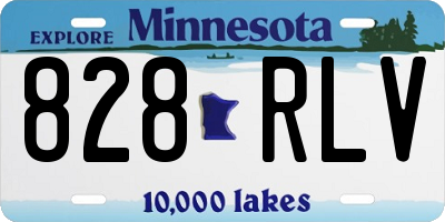 MN license plate 828RLV