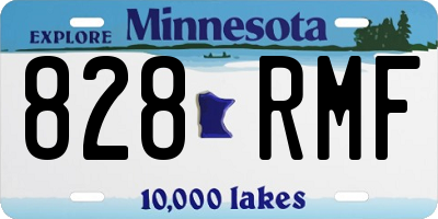 MN license plate 828RMF