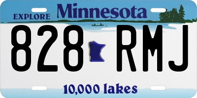 MN license plate 828RMJ