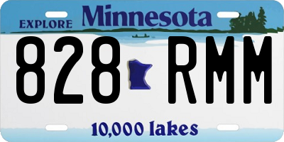 MN license plate 828RMM