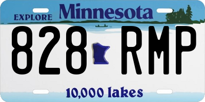 MN license plate 828RMP