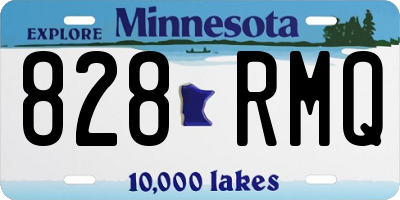MN license plate 828RMQ