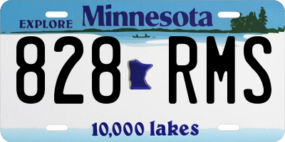 MN license plate 828RMS