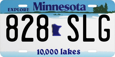 MN license plate 828SLG