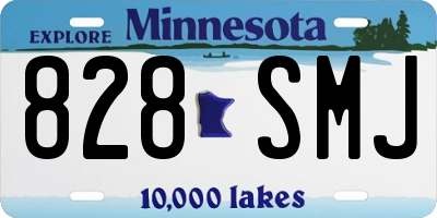 MN license plate 828SMJ