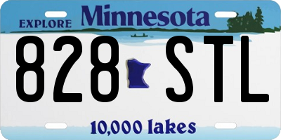 MN license plate 828STL
