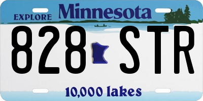 MN license plate 828STR