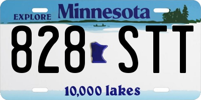 MN license plate 828STT