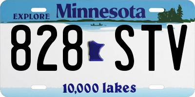 MN license plate 828STV
