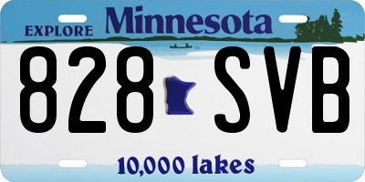 MN license plate 828SVB