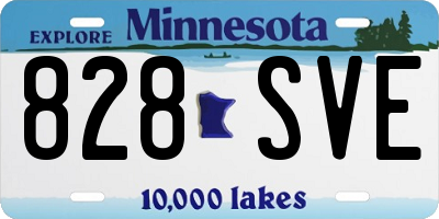 MN license plate 828SVE