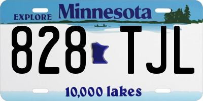 MN license plate 828TJL