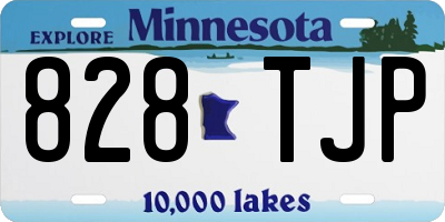 MN license plate 828TJP