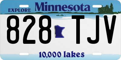 MN license plate 828TJV