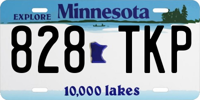MN license plate 828TKP