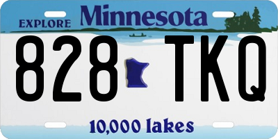 MN license plate 828TKQ