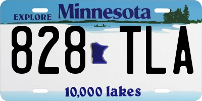 MN license plate 828TLA