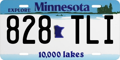 MN license plate 828TLI