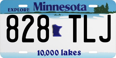 MN license plate 828TLJ
