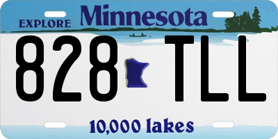 MN license plate 828TLL
