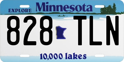 MN license plate 828TLN