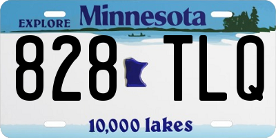 MN license plate 828TLQ