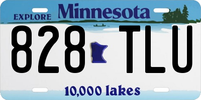MN license plate 828TLU