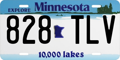 MN license plate 828TLV