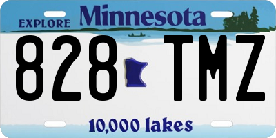 MN license plate 828TMZ