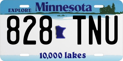 MN license plate 828TNU