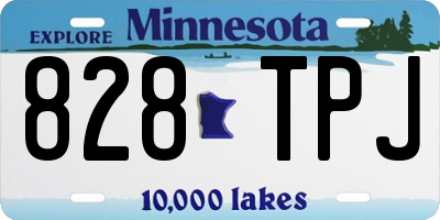 MN license plate 828TPJ
