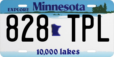 MN license plate 828TPL