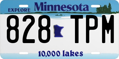 MN license plate 828TPM