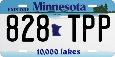 MN license plate 828TPP