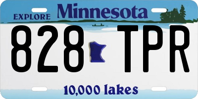 MN license plate 828TPR