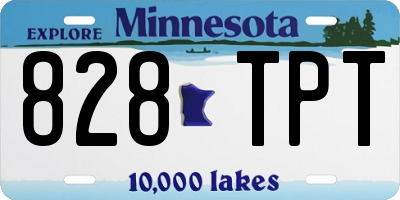 MN license plate 828TPT