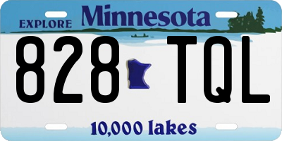 MN license plate 828TQL
