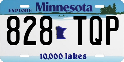 MN license plate 828TQP