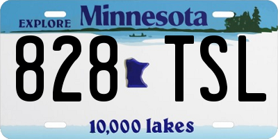 MN license plate 828TSL