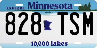 MN license plate 828TSM