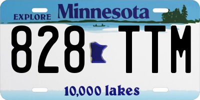 MN license plate 828TTM
