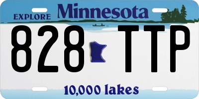 MN license plate 828TTP