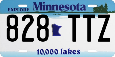 MN license plate 828TTZ