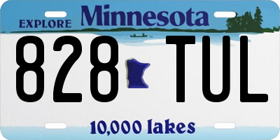 MN license plate 828TUL
