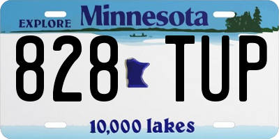 MN license plate 828TUP