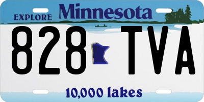 MN license plate 828TVA