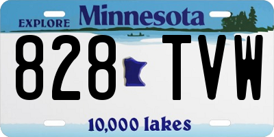 MN license plate 828TVW