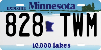 MN license plate 828TWM